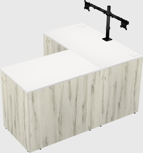L-shaped office desk