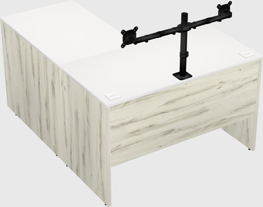 L-shaped office desk