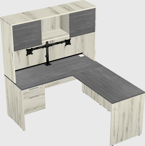 L-shaped office desk