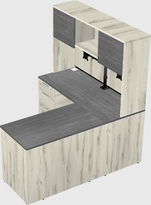 L-shaped office desk