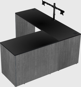 L-shaped office desk