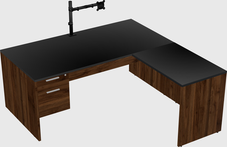L-shaped office desk