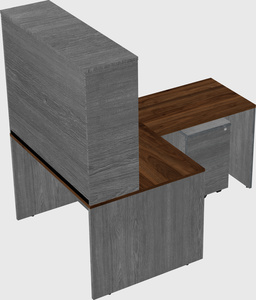 L-shaped office desk