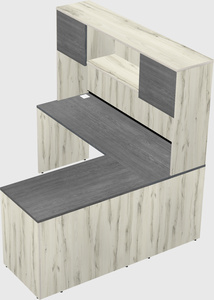 L-shaped office desk