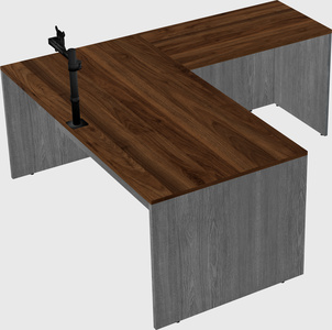 L-shaped office desk