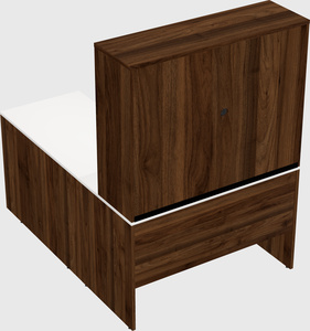 L-shaped office desk
