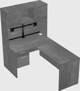 L-shaped office desk