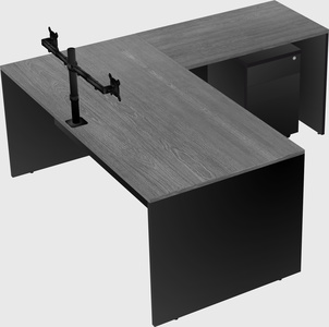 L-shaped office desk