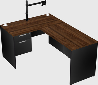 L-shaped office desk