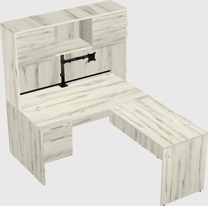 L-shaped office desk