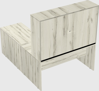 L-shaped office desk