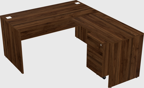 L-shaped office desk