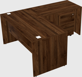 L-shaped office desk