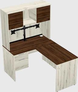 L-shaped office desk