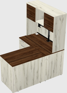 L-shaped office desk
