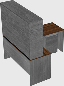 L-shaped office desk