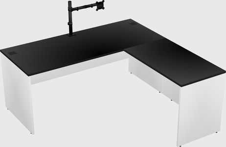 L-shaped office desk