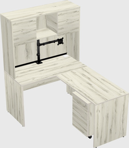 L-shaped office desk