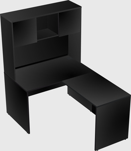 L-shaped office desk