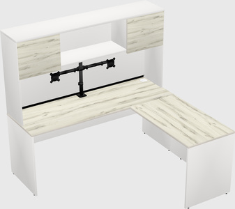 L-shaped office desk