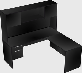 L-shaped office desk