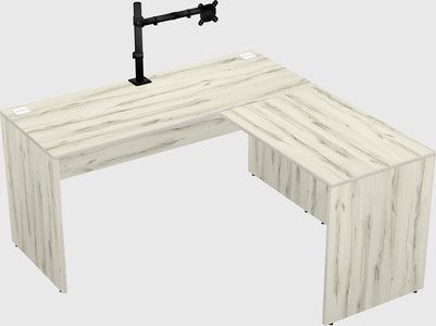 L-shaped office desk