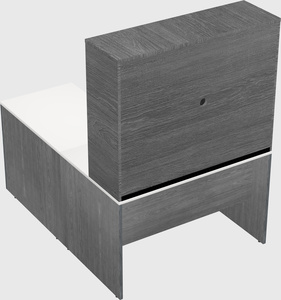 L-shaped office desk