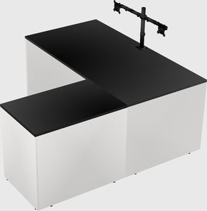 L-shaped office desk