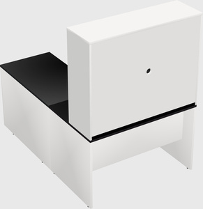 L-shaped office desk