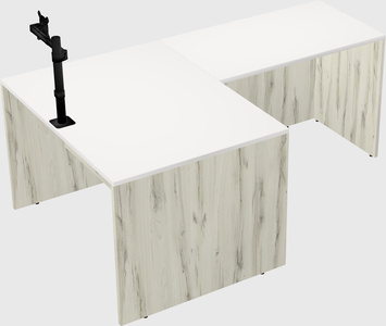L-shaped office desk