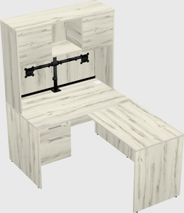 L-shaped office desk