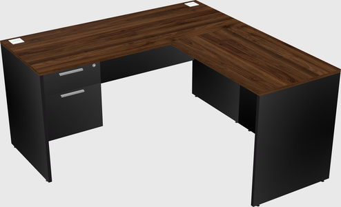 L-shaped office desk