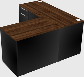 L-shaped office desk