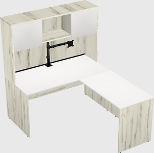 L-shaped office desk