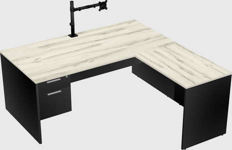 L-shaped office desk