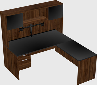 L-shaped office desk