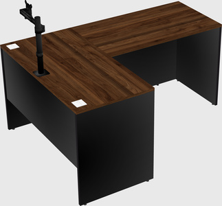 L-shaped office desk