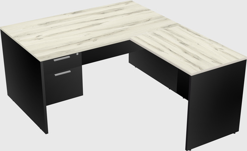 L-shaped office desk