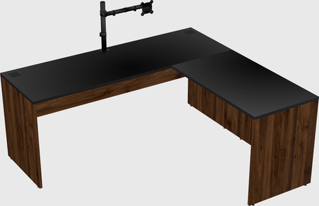 L-shaped office desk