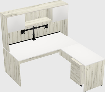 L-shaped office desk