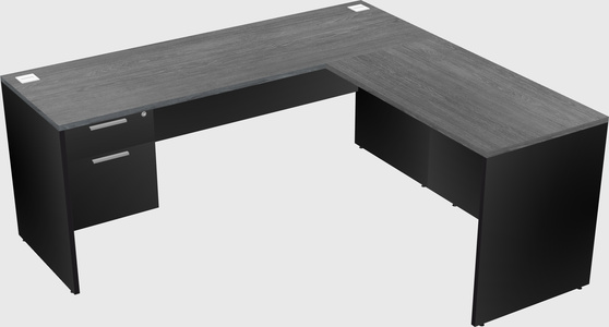 L-shaped office desk