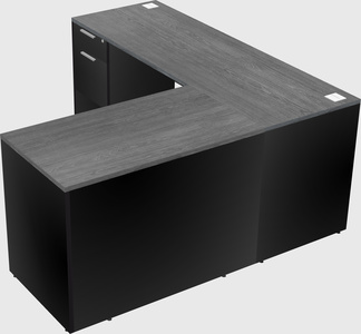 L-shaped office desk