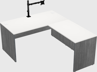 L-shaped office desk