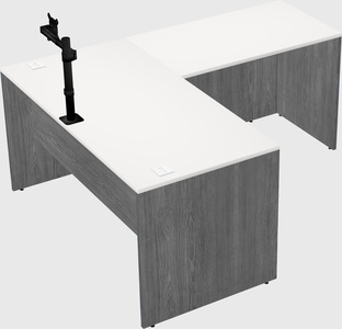 L-shaped office desk