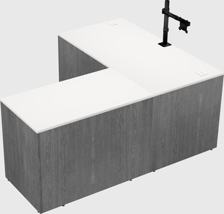 L-shaped office desk