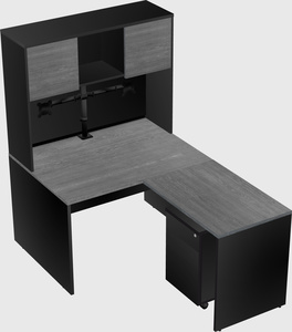 L-shaped office desk