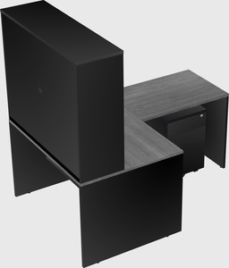 L-shaped office desk