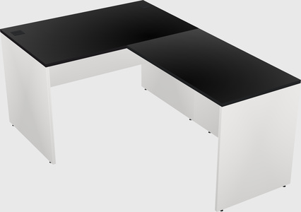 L-shaped office desk