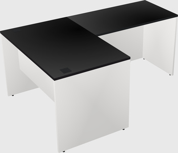 L-shaped office desk