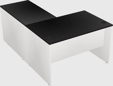 L-shaped office desk